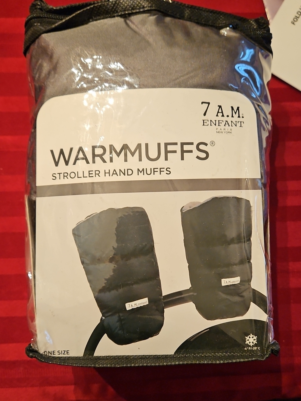 7 A.M. Enfant Grey Warmmuffs Stroller Hand Muffs -